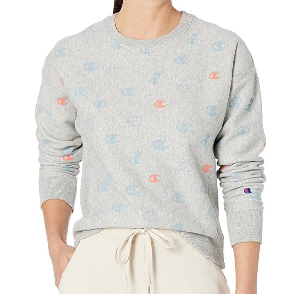 Champion Printed Reverse Weave Crew Sweatshirt